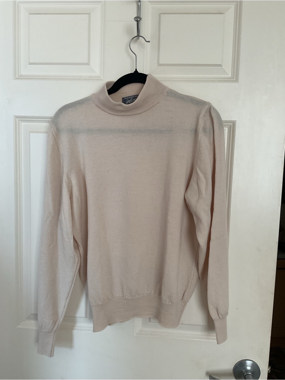 Vintage 100% Merino Wool Mock Neck Sweater Lord & Taylor